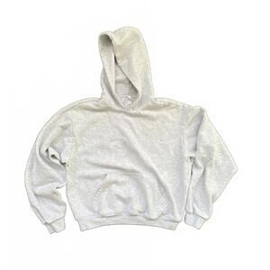 Skins Light Gray Oversized Hooded Sweatshirt - Size M